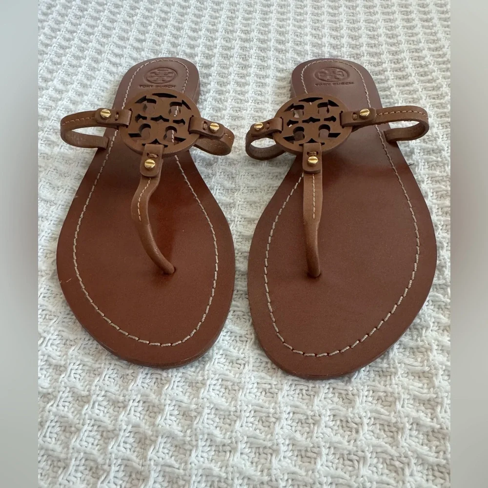 Tory Burch Miller Leather Sandals - Picture 2 of 4